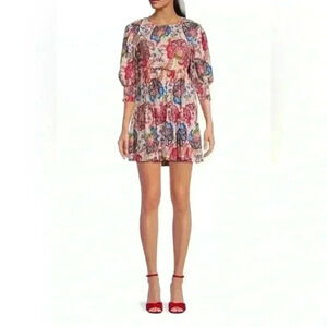 Miss‎ Los Angeles Honor Floral Mini Dress Size M